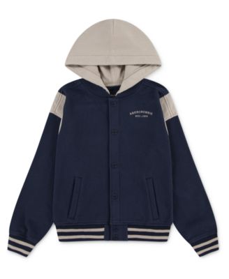 Boys Fleece Hooded Bomber Jacket