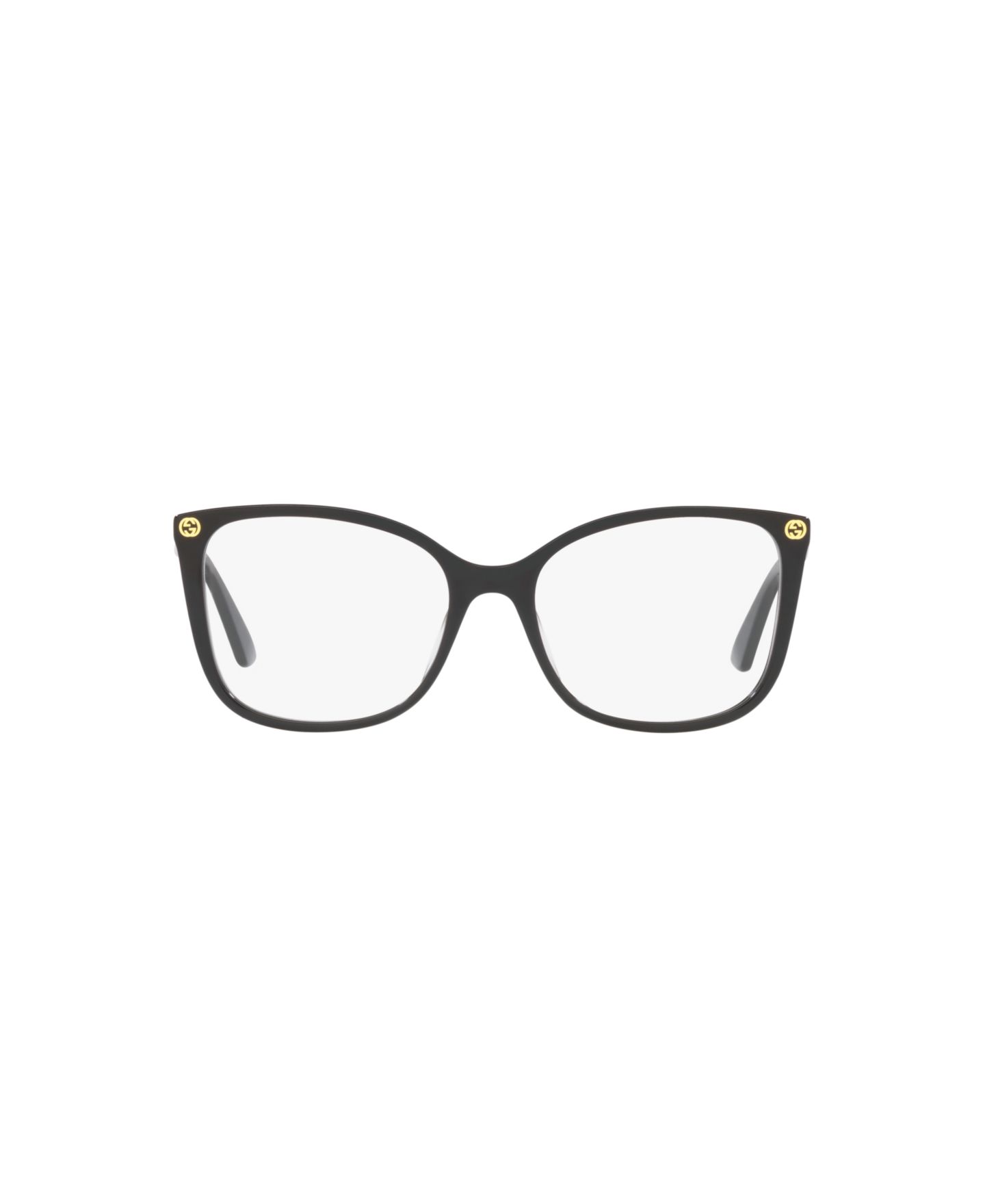 Женские очки Gucci Woman Round Plastic GG0026O Eyeglasses, цвет: Чёрный — фото 3