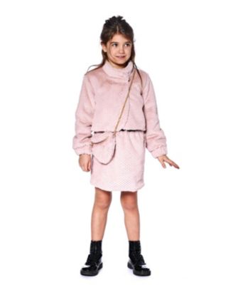 Girl Fake Fur Skirt Pink - Child