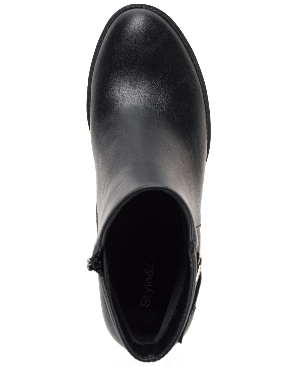Style & Co Women's Harlemm Belt Booties, Macy's Exclusive In Black