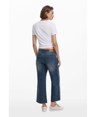 Women's Mirror culotte jeans