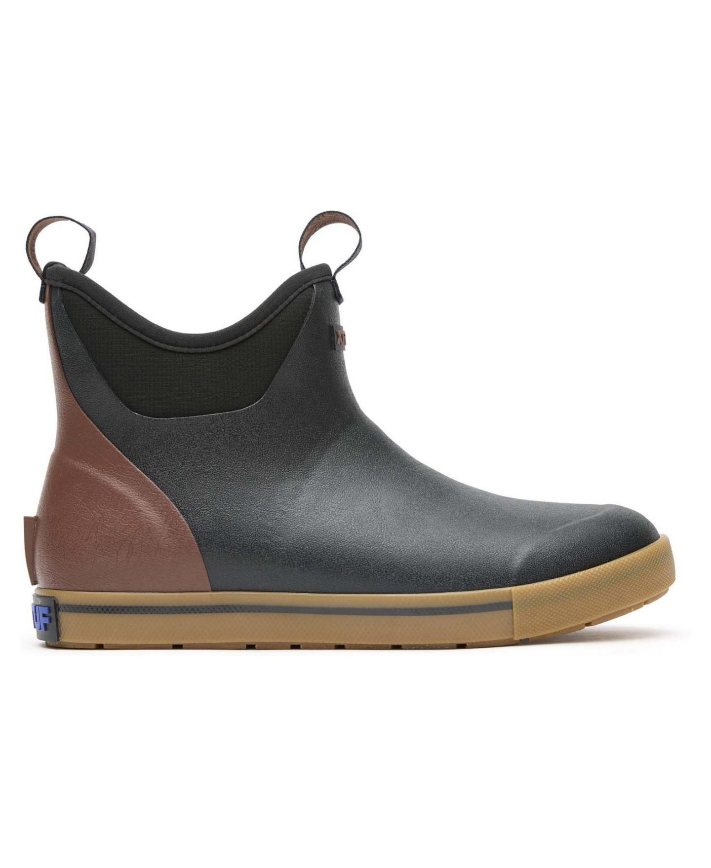 Мужские ботинки XTRATUF Camp Fleece Lined Ankle Deck Boot, цвет: Чёрный — фото 1