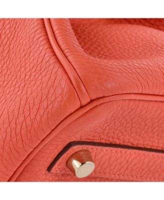 Pre-Owned Hermes Birkin 30 Handbag Orange Togo with Gold Hardware