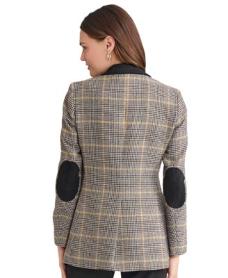 Women's One Button Notch Collar Jacket