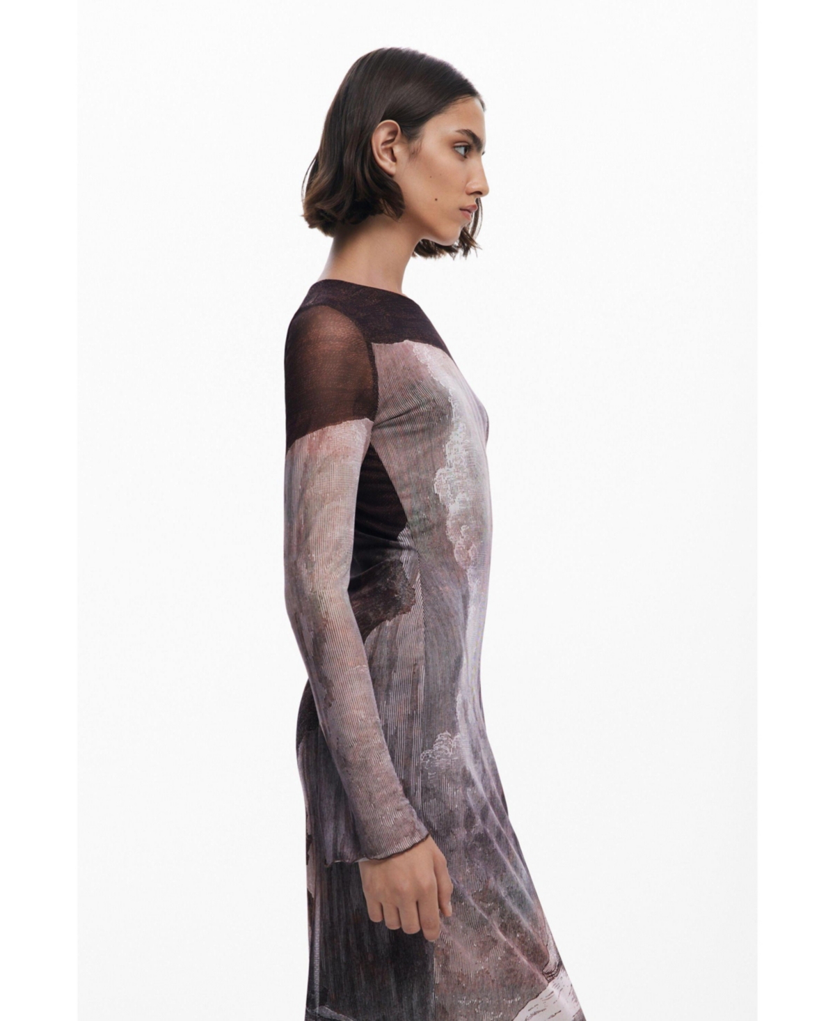 Desigual Women's Dress Designed By Mr. Christian Lacroix In Brown