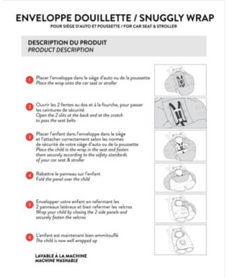 Baby Unisex Snugly Baby Wrap Designed for Car Seat and Stroller Off-White - Baby