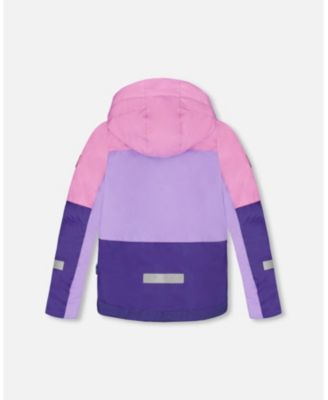 Girl Two-Piece Teknik Snowsuit Purple Mountain Print - Child