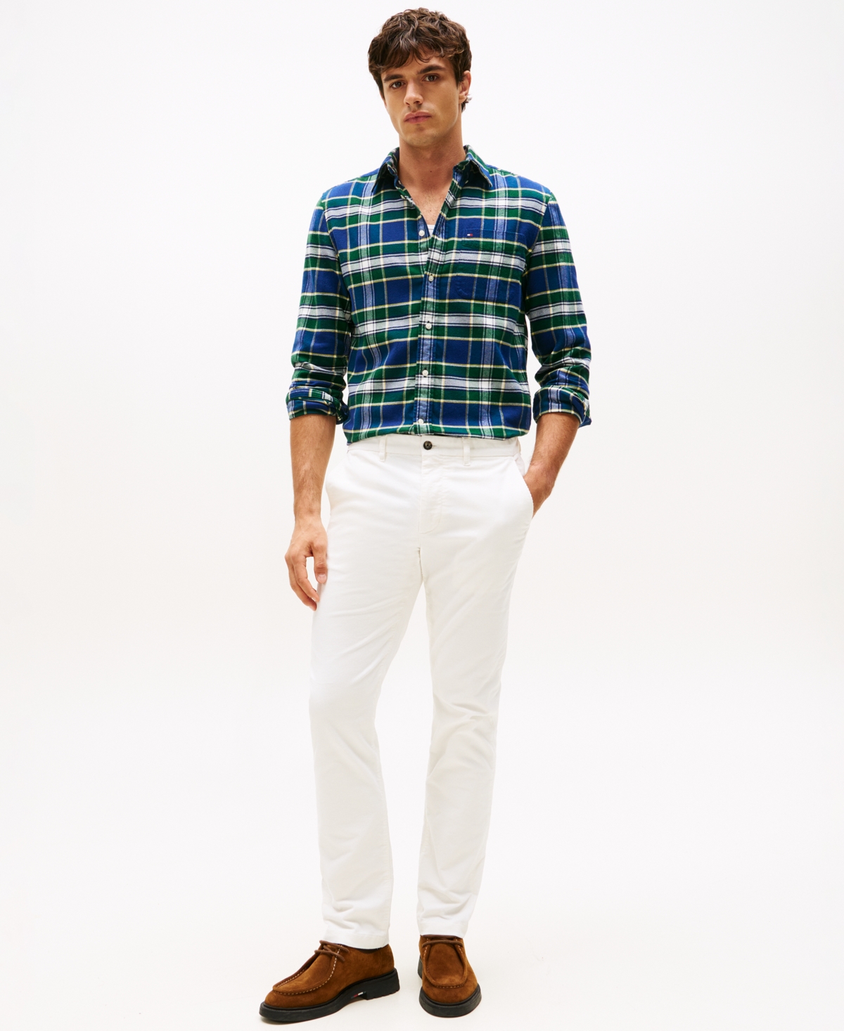 Tommy Hilfiger Men's Flannel Tartan Check Shirt