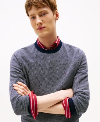 Men's Pima Cotton Cashmere Crew Sweater