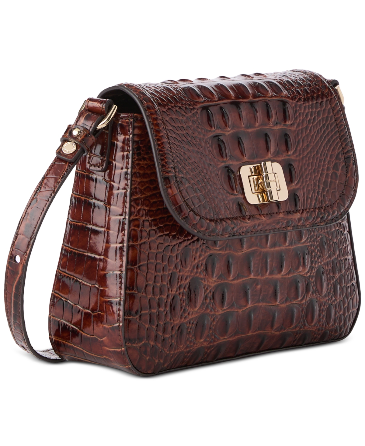 Brahmin Gianna Leather Melbourne Crossbody In Brown