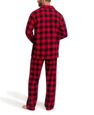 Men's Flannel Button Down Pajama Sleep Set