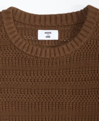 Men's Relaxed-Fit Textured Sweater, Macy's Exclusive