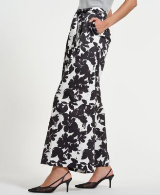 Women's Belted Palazzo Pants