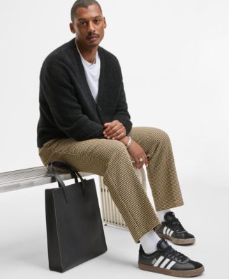 Men's Boxy-Fit Eyelash Cardigan