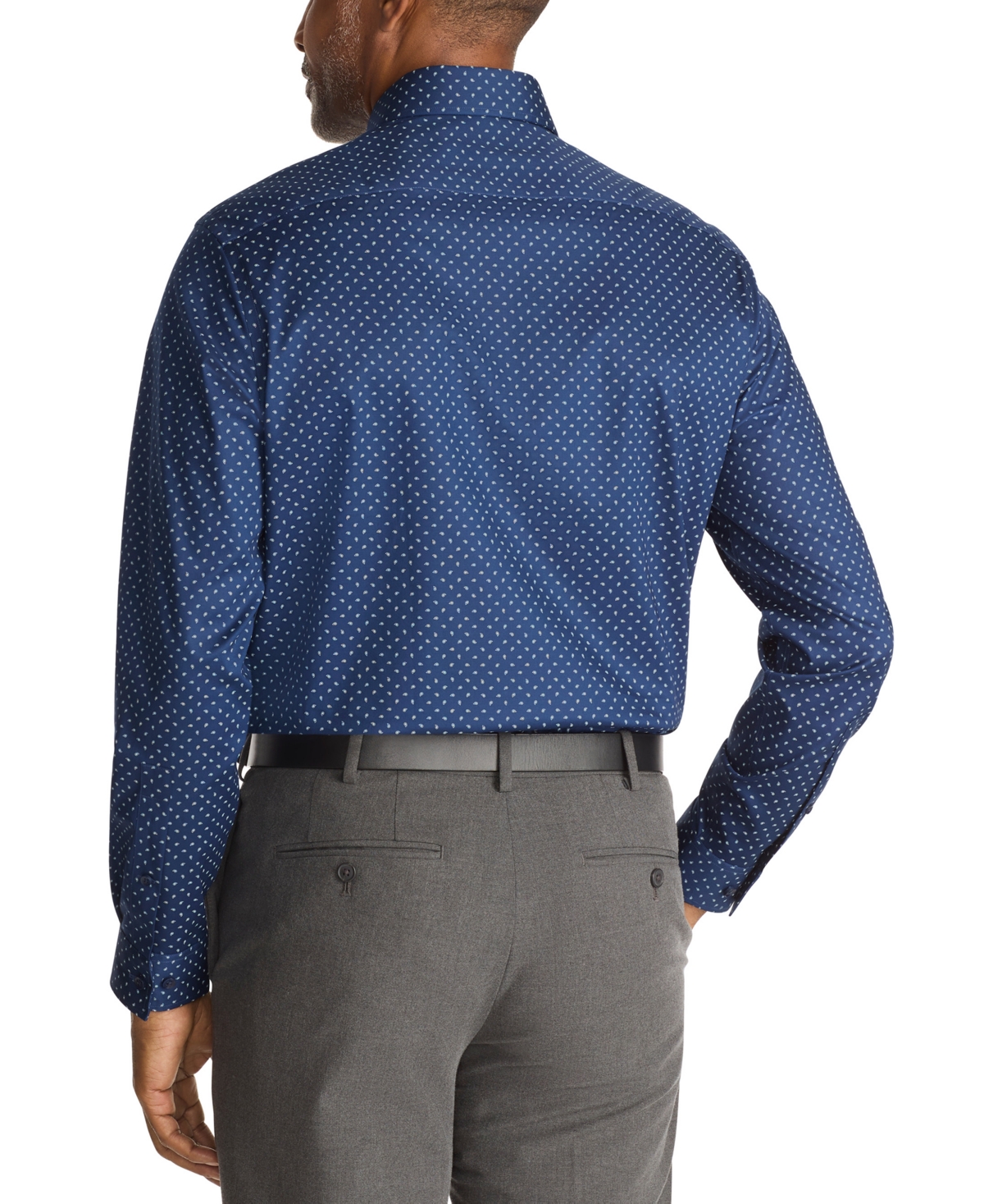 Michael Kors Men's Ultra Regular Fit Long Sleeve Dress Shirt In Blue