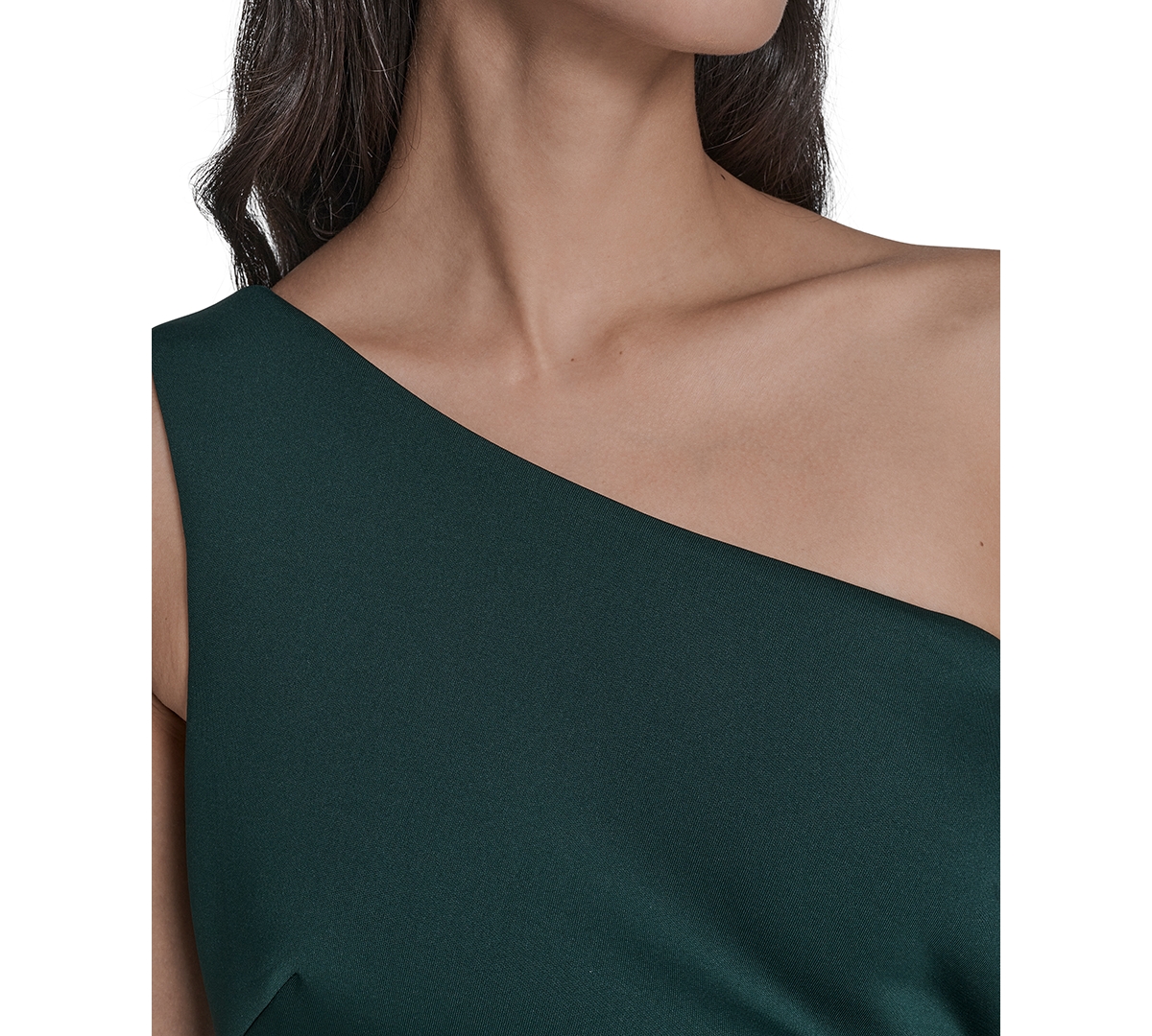 Eliza J Women's One-shoulder High-low Hem Sleeveless Gown In Green