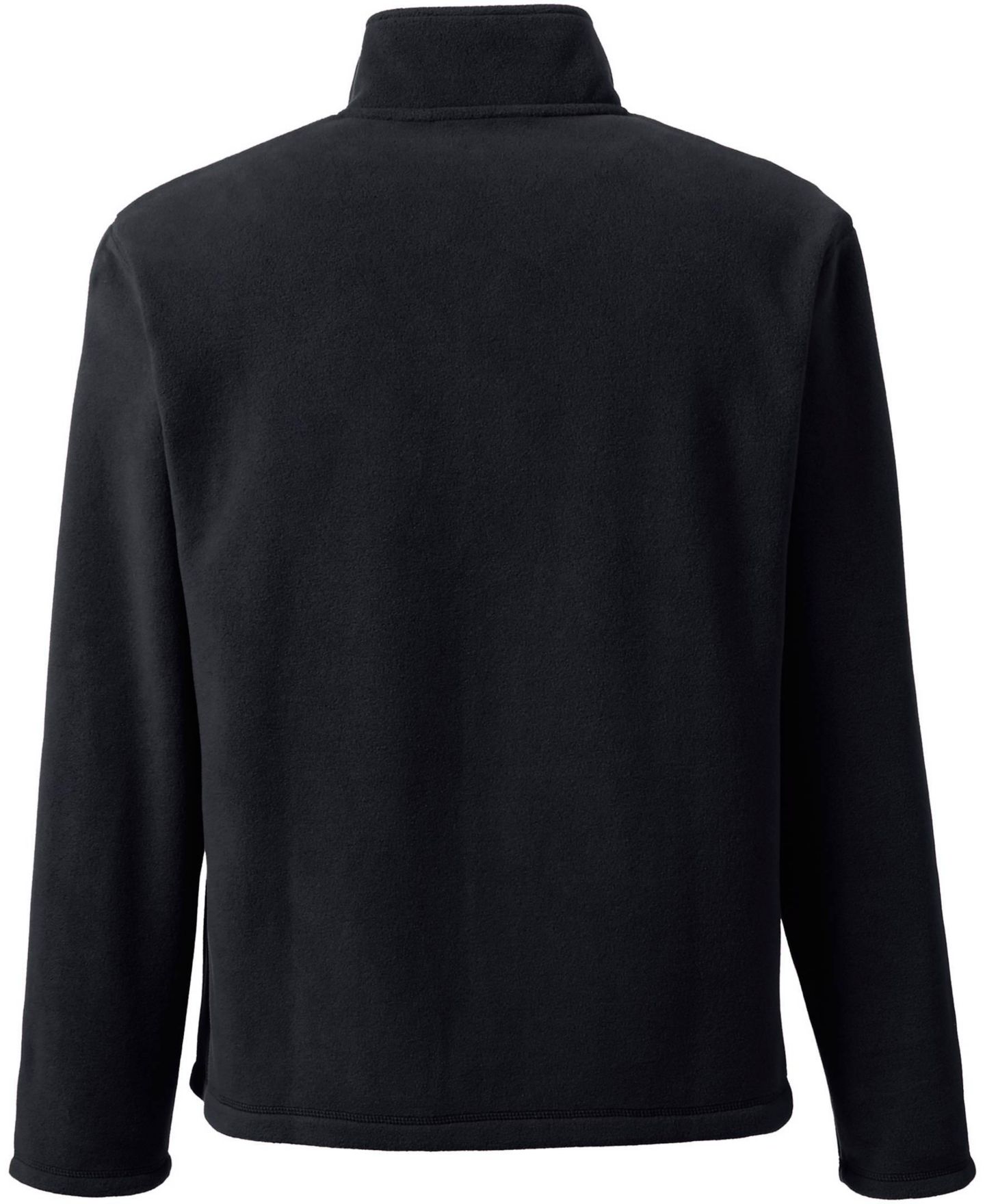 Мужская куртка Lands' End Full-Zip Mid-Weight Fleece, цвет: Чёрный — фото 4