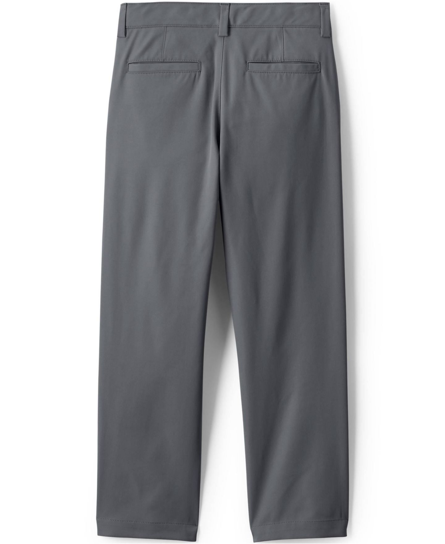 Брюки Lands' End Iron Knee Active Performance Chino Pants для мальчиков, цвет: Серый — фото 4