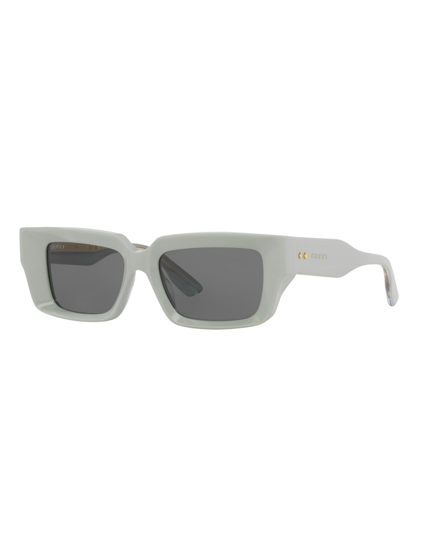 Солнцезащитные очки Gucci Unisex Rectangle Sunglasses, GG1529S GC002202, цвет: Зелёный — фото 1