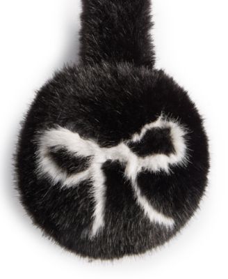 Printed Bow Earmuffs, Macy's Exclusive