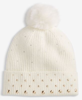 Solid Studded Beanie, Macy's Exclusive