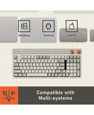 Kailh Phantom Switches Flow84 Mechanical Keyboard, Low-Profile, Tactile, Gentle Sound, Hot-swappable