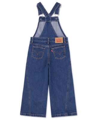 Big Girls Oversized Denim Overalls