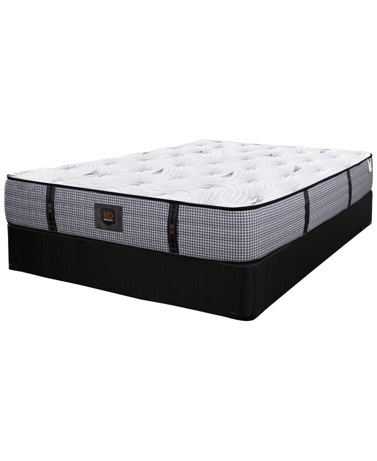 Paramount Hd Ash 12" Plush Tight Top Mattress Set, King, Macy's Exclusive In Transparent