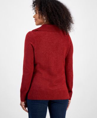 Women's Luxsoft Johnny-Collar Sweater, Macy's Exclusive
