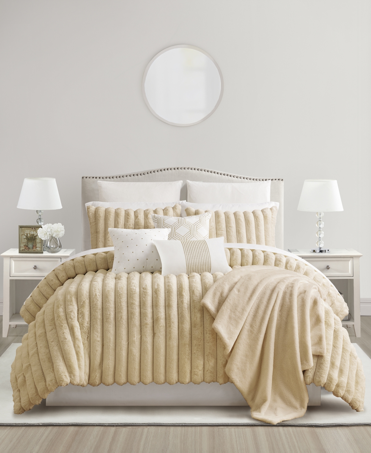 Sunham Taylor 14-pc. Comforter Set, California King, Exclusively At Macy's In Gold
