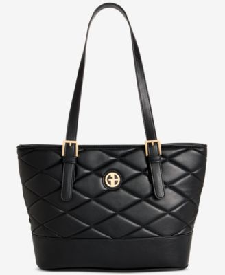 Large Quilted Tulip Tote, Exclusively at Macy's 