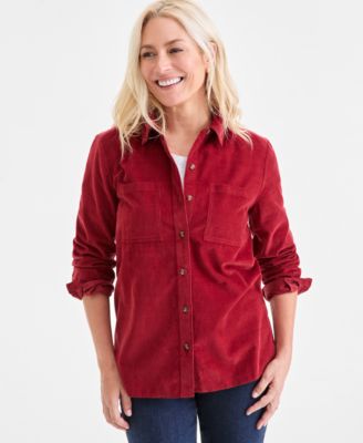 Style & Co - Women's Cotton Corduroy Overshirt