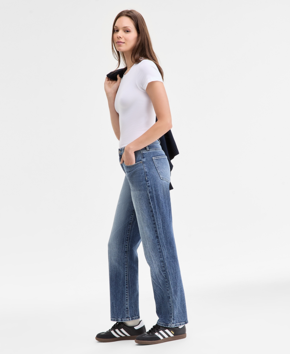Celebrity Pink Juniors' Skater Straight-leg Jeans In Blue