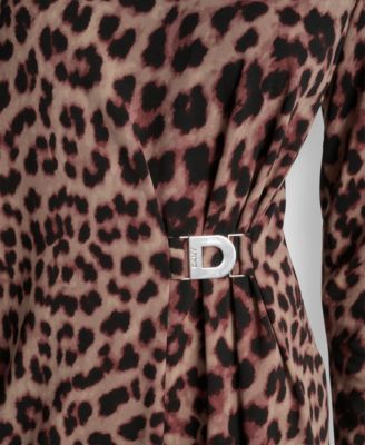 Women's Long Sleeve Jewel Neck Sheath Dress