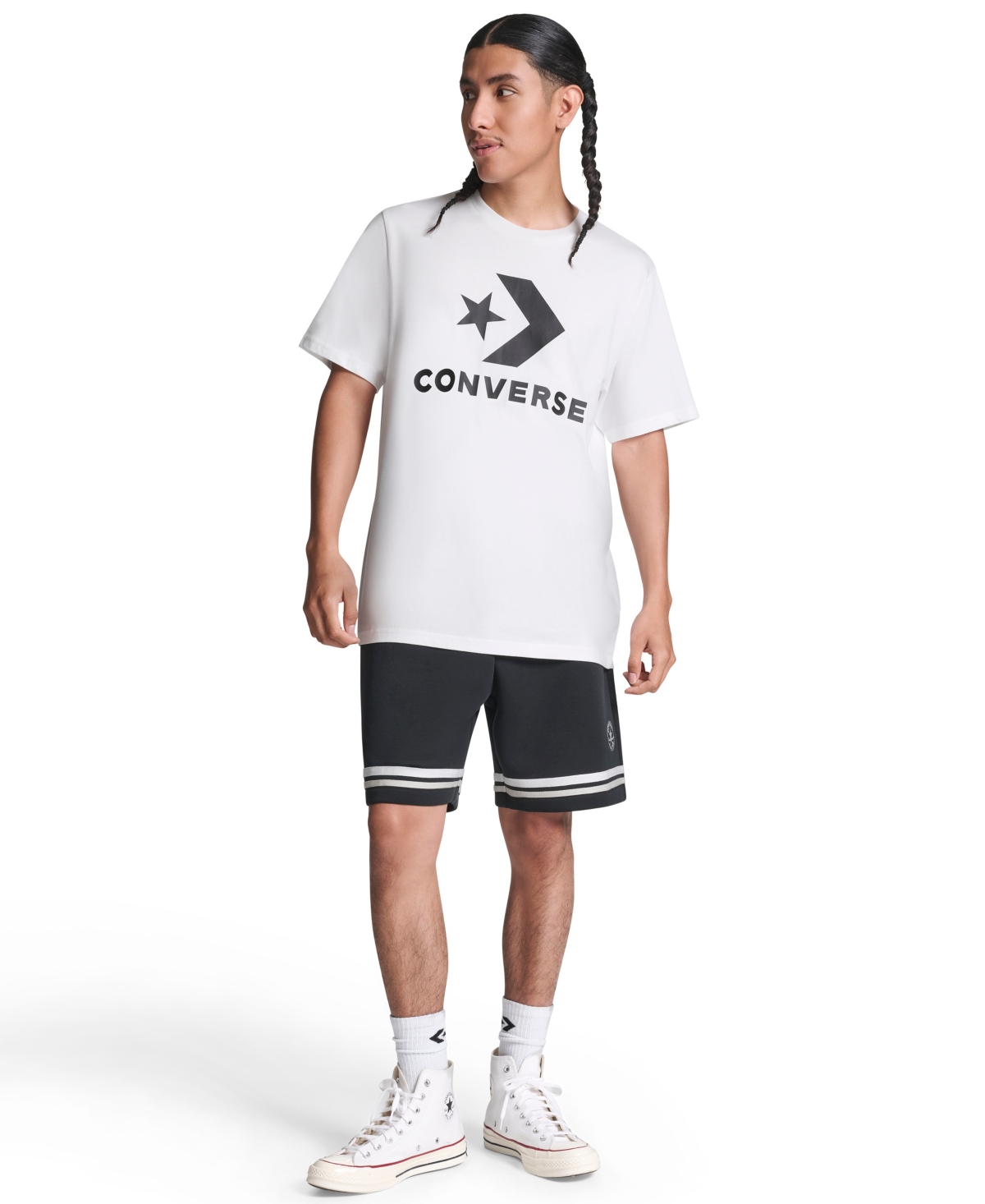 Converse Men's Retro Chuck Knit Shorts In Black