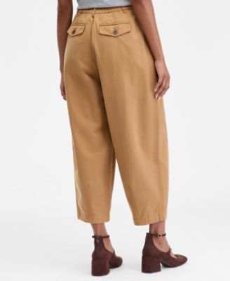 Women's Pleated Barrel-Leg Ankle Pants, Macy's Exclusive