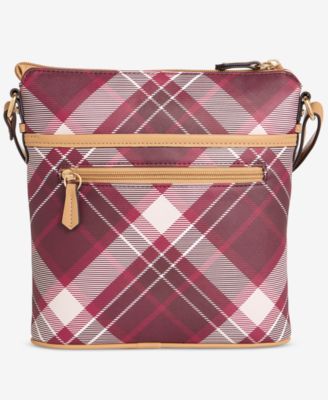 Plaid North South Crossbody Bag, Macy's Exclusive