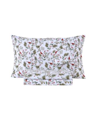 Holiday Printed Microfiber 3-Pc. Sheet Set, Twin