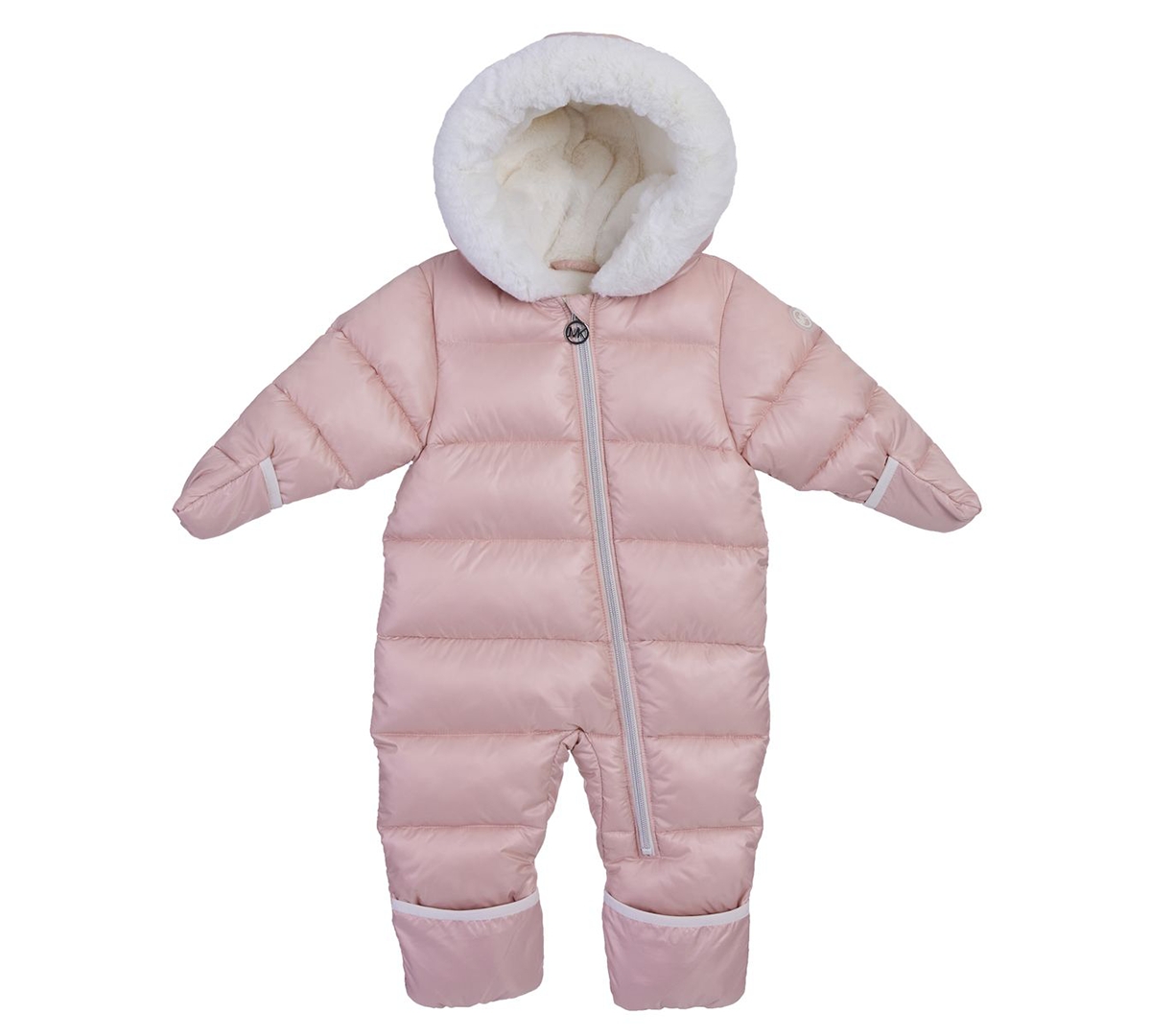 Michael Kors Baby Girls Faux Fur Pram Snowsuit In Pink