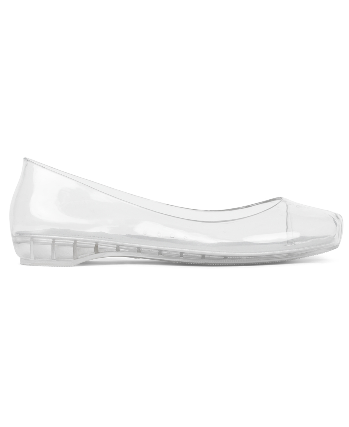Jeffrey Campbell Women's Fixed Split-toe Jelly Flats In Transparent