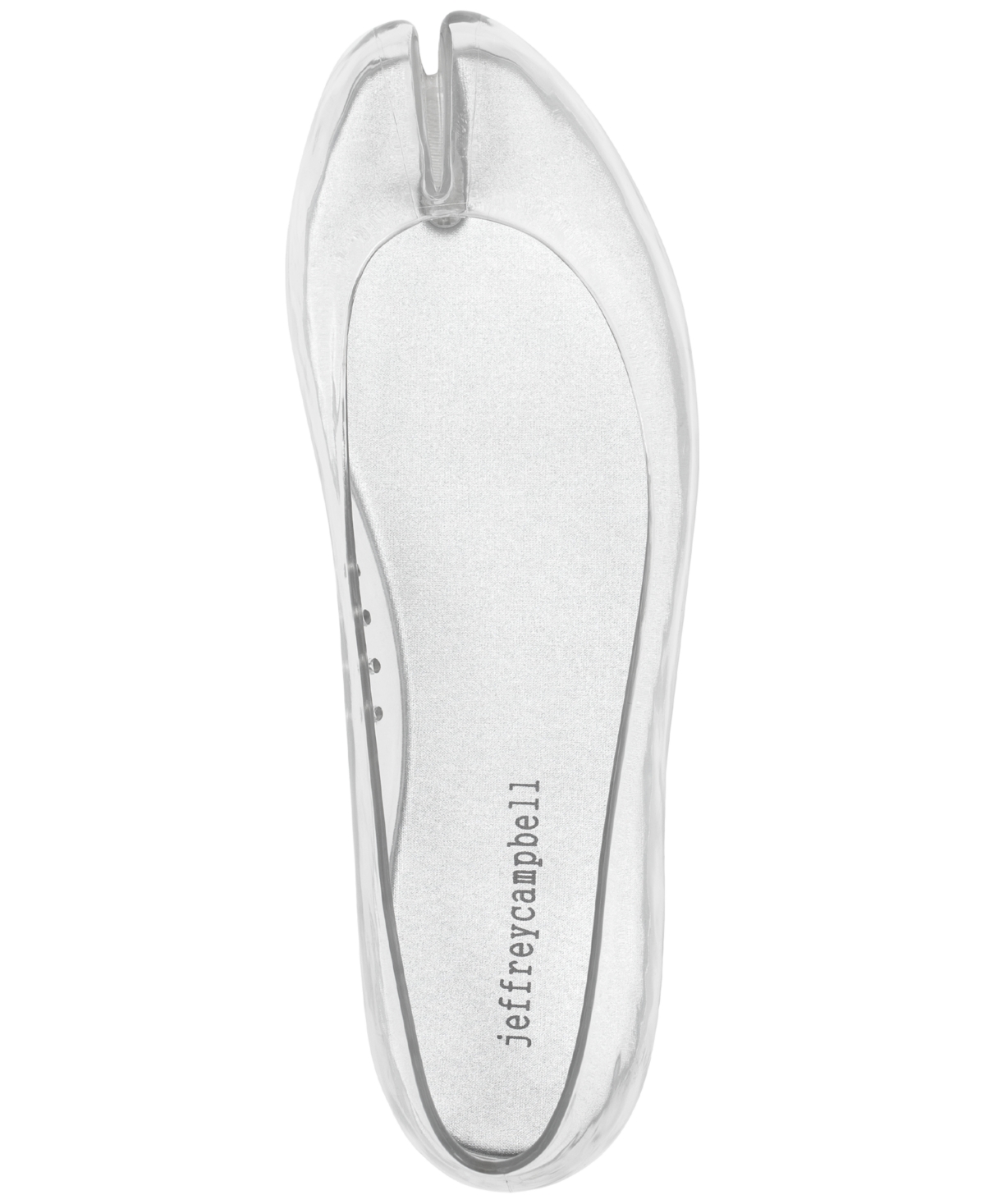 Jeffrey Campbell Women's Fixed Split-toe Jelly Flats In Transparent