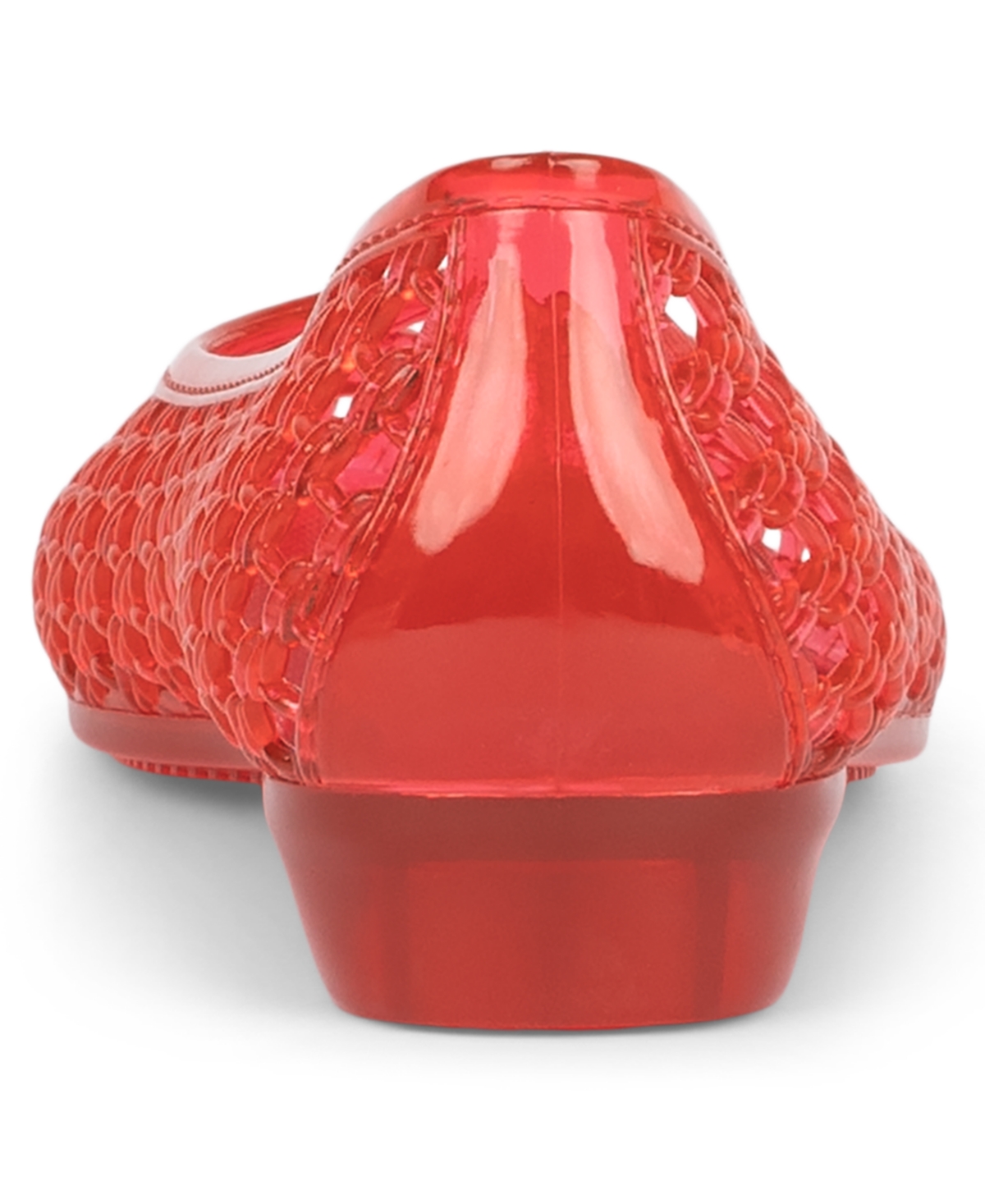 Jeffrey Campbell Bestie Jelly Flat In Red