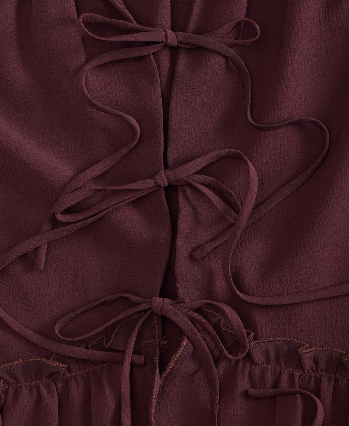 On 34th Women's Tie-front Peplum Tank, Macy's Exclusive In Burgundy