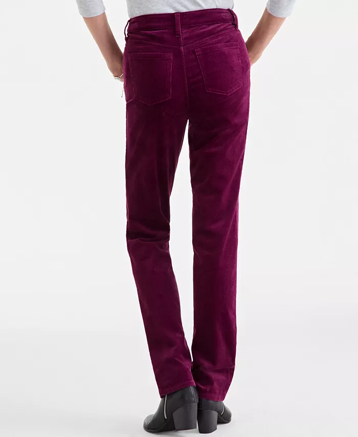 Women's High-Rise Straight-Leg Corduroy Jeans - thumbnail 8