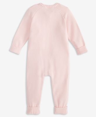 Baby Cotton Long-Sleeve Sweater Romper, Created for Macy's
