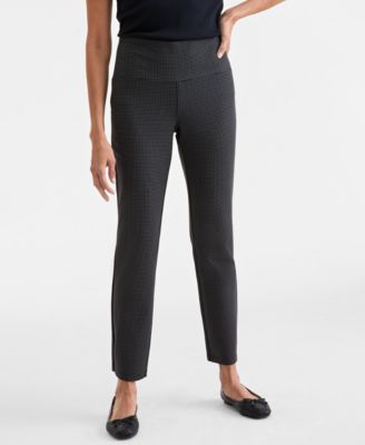 Women's Straight-Leg Ponte-Knit Pants, Created for Macy's