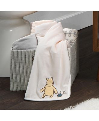 Baby Disney Storytime Pooh Ultra Soft Fleece Blanket - Cream