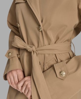 Women's Double-Breasted Belted Trench Coat