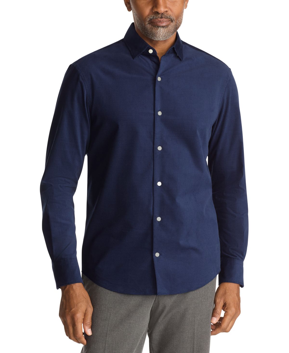 Мужская вельветовая рубашка обычного покроя