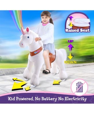 Ride-on Unicorn White Model U Size 4 for 4-7 Years